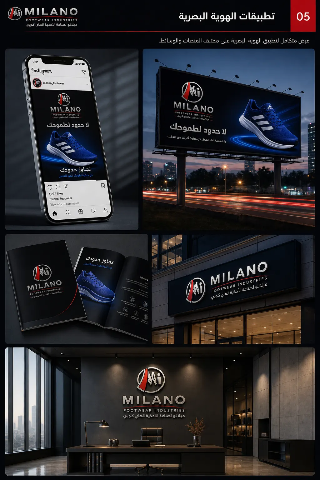 MILANO FOOTWEAR INDUSTRIES - هوية تجارية — القاهرة